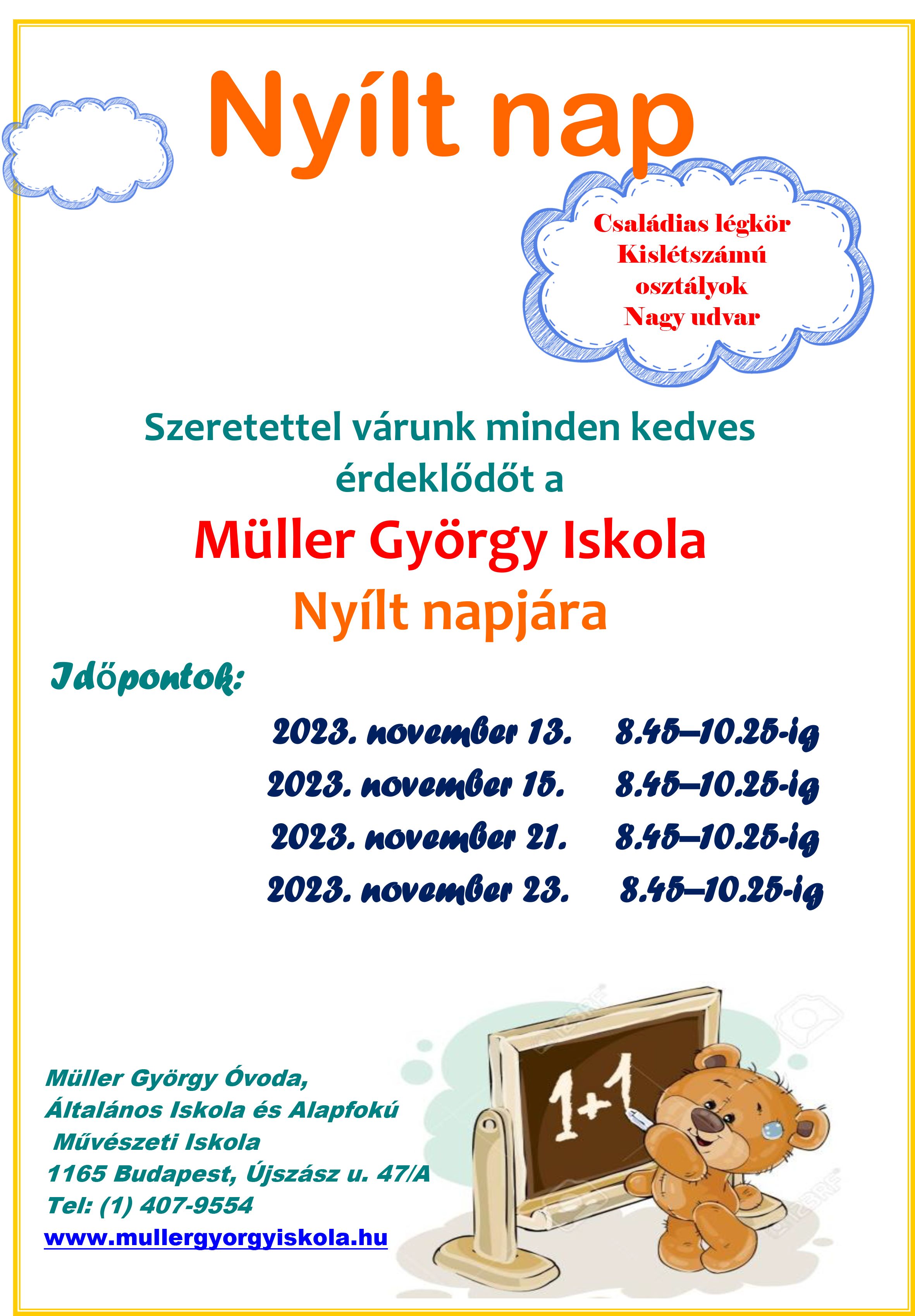 Nyílt nap! 2023. november